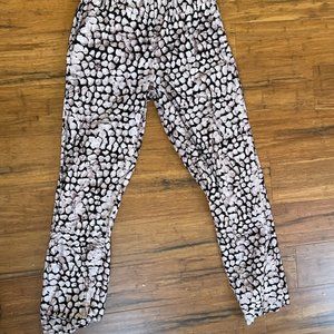 Fahari Bazaar batik pants in white and brown